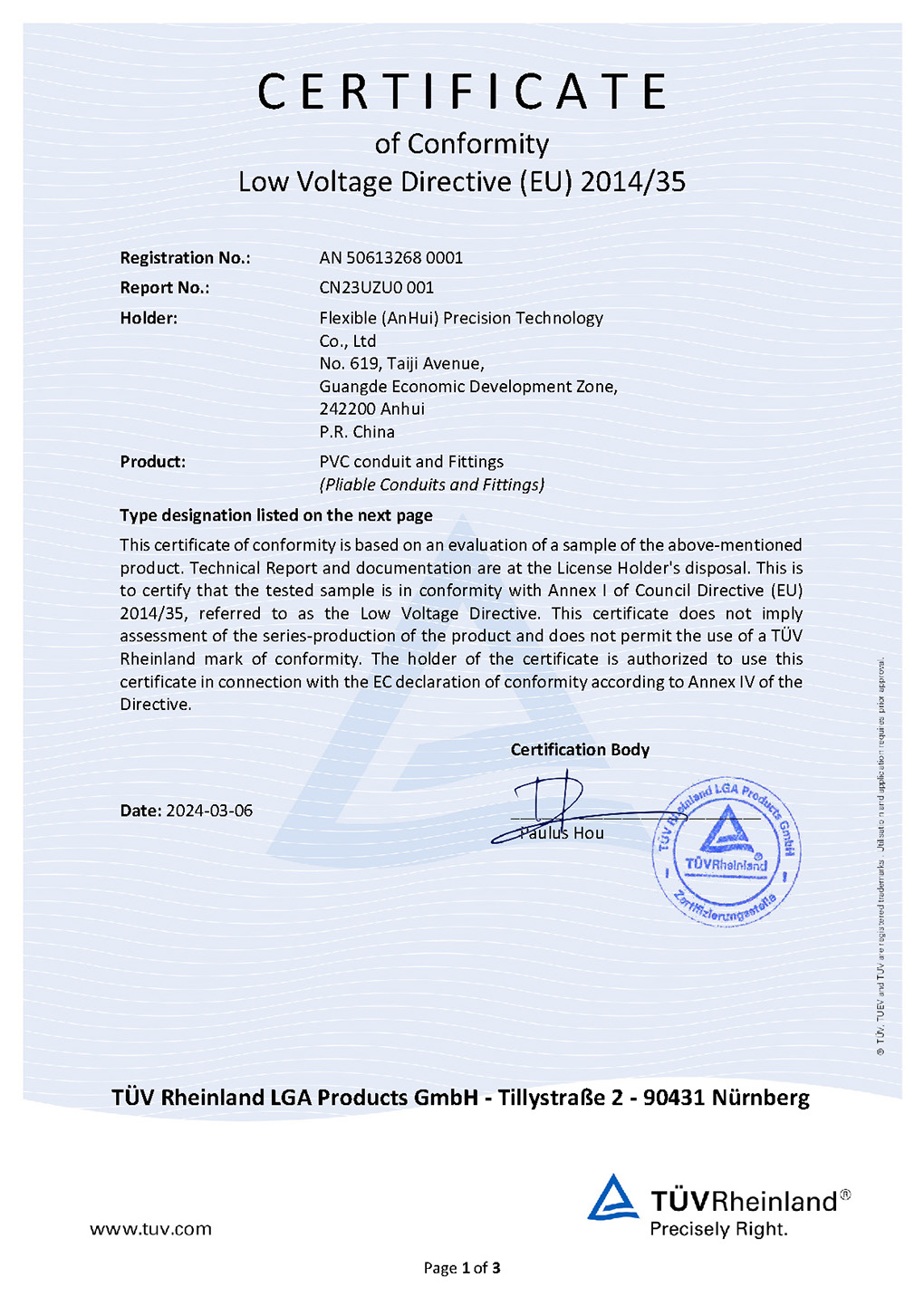 PVC conduit and Fittings