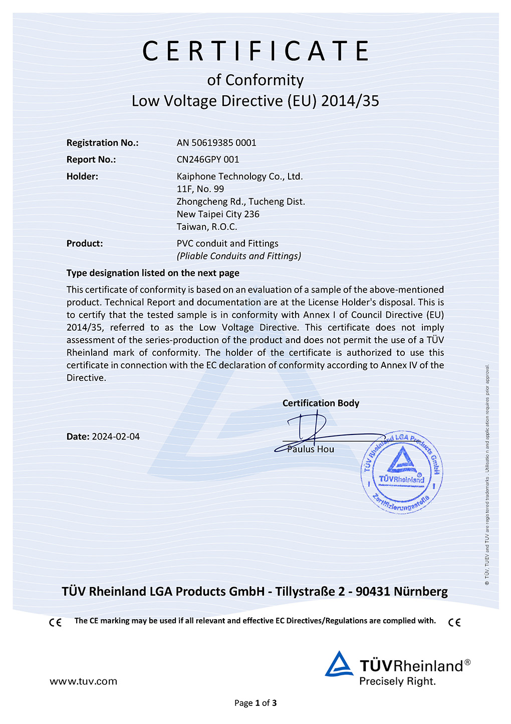PVC Conduit and Fittings