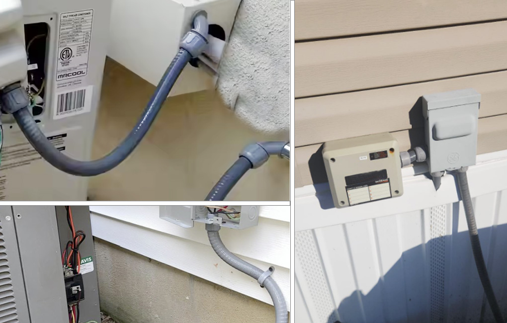 室外空调布线的防水保护方案